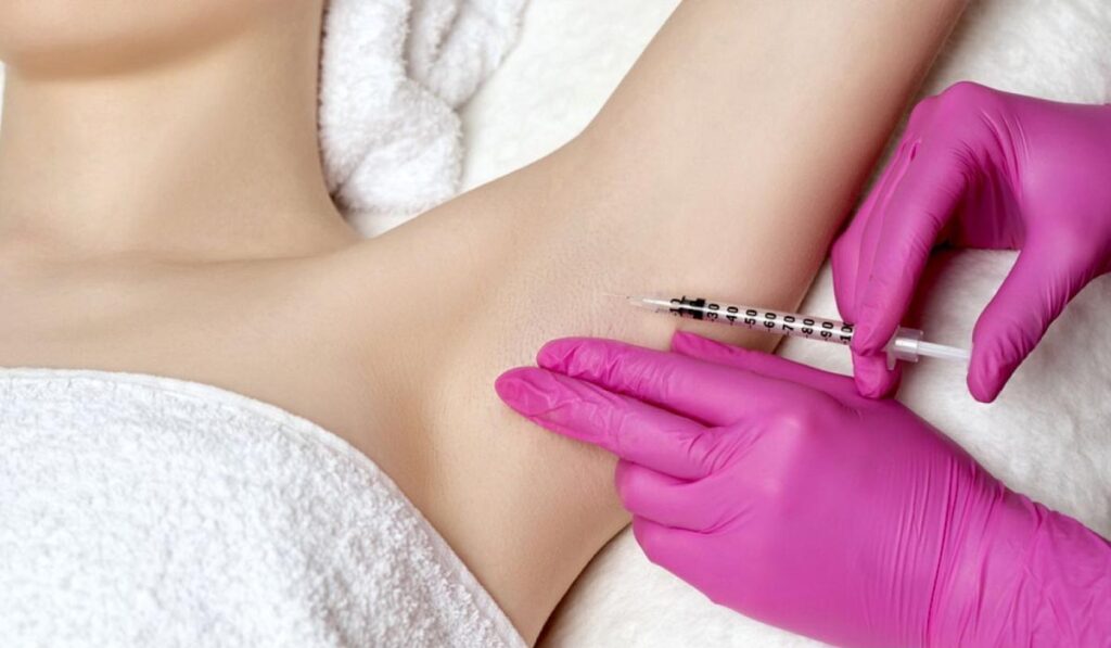 Botox oksels tegen zweet